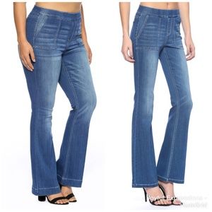Medium Wash NWT Cello Flare Pull on Jeans
